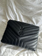 Ysl Sai Ias Black Colour Medium Size Ladies Handbag 18800