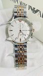 MRA Silver Copper Chain White  Dial Chronograph Working Men’s Watch 990821
