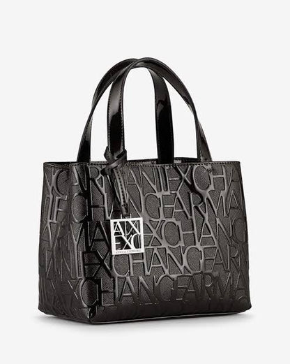 Aix MRA Black Ladies Premium Quality Tote Bag With Magnetic Box 6681-2