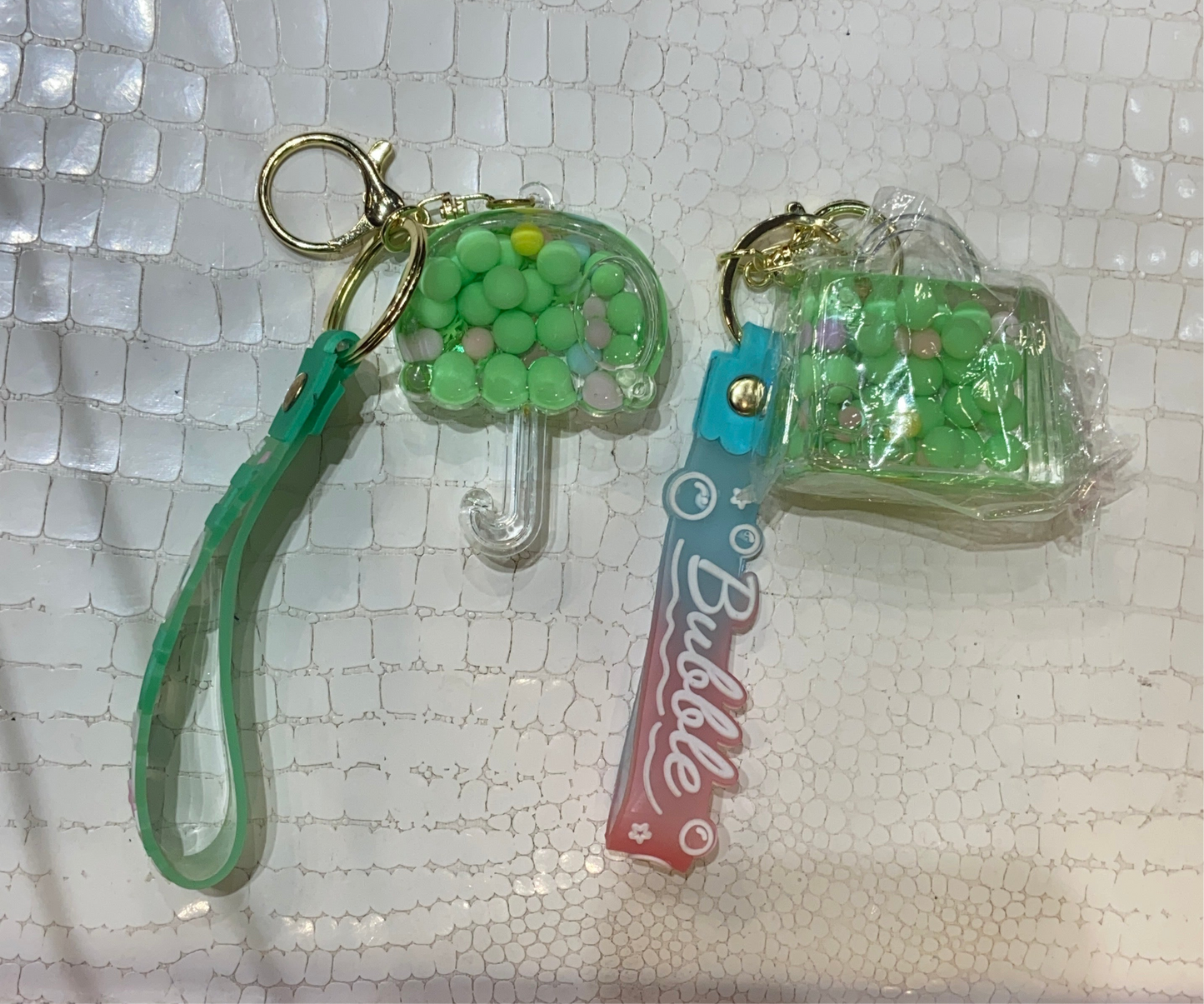 Imported Bubbles Liquid Multi Colour Keychains 988434