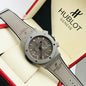BUH HUB Grey Strap Silver Ring Grey Dial Men’s Watch 991401
