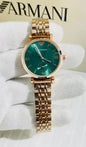 Mra Copper Chain Green Dail Ladies Watch 989564