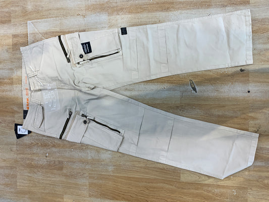 WAR RAW G-STAR Cream Colour 6 Pockets Premium Quality Unisex Cargo Pants 7001