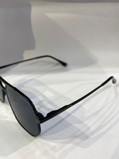 UOL LV Black Frame Black Shade Unisex Sunglass MJ 529 53 16 142 C1