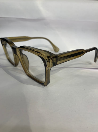 CAJ Smoke Green Frame trancy Shade Unisex Sunglasses SUN811