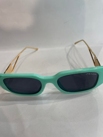 ARP Green Frame Golden Stick  Black Shade Unisex Sunglass ZS02 54 12 140