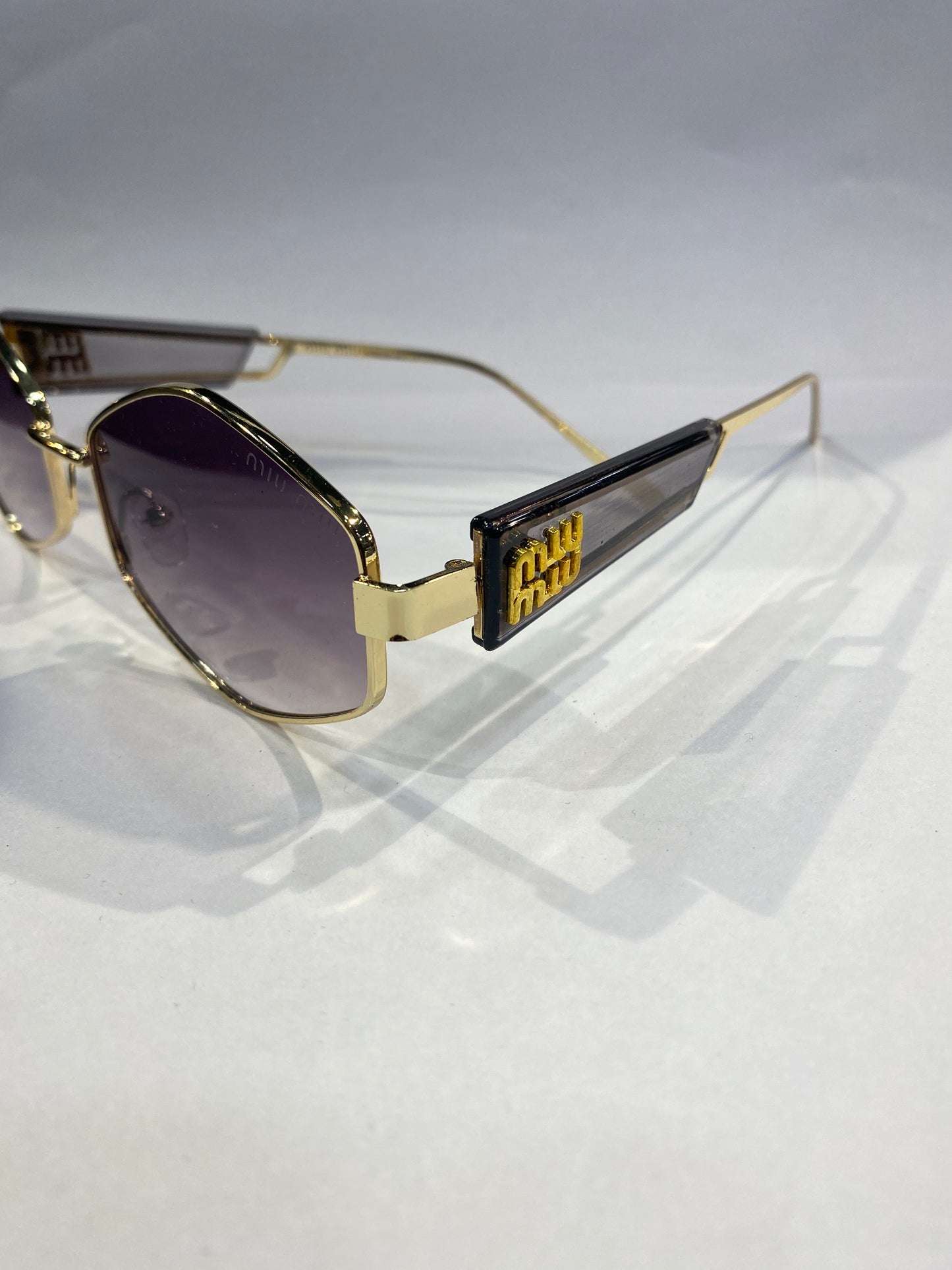 UIM Golden Frame purple Shade Sunglasses Sun 003