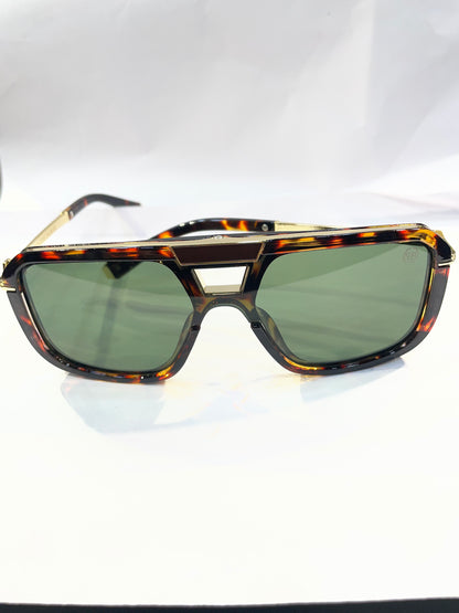 IHP PHI Leopard Frame Green  Shade Unisex Sunglasses SUN272