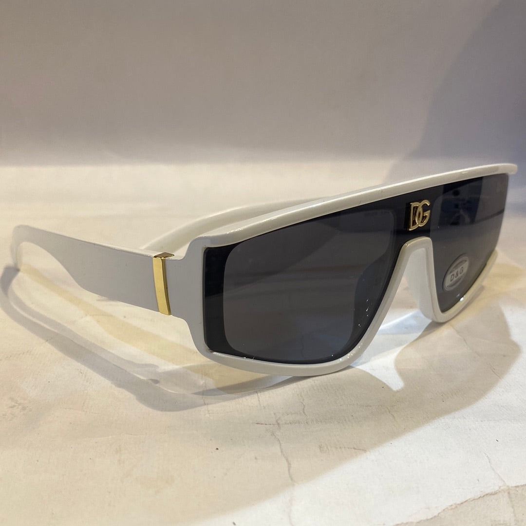 LOD White Frame Black Shade sunglass 9529 144-137 – Luxury D'Allure