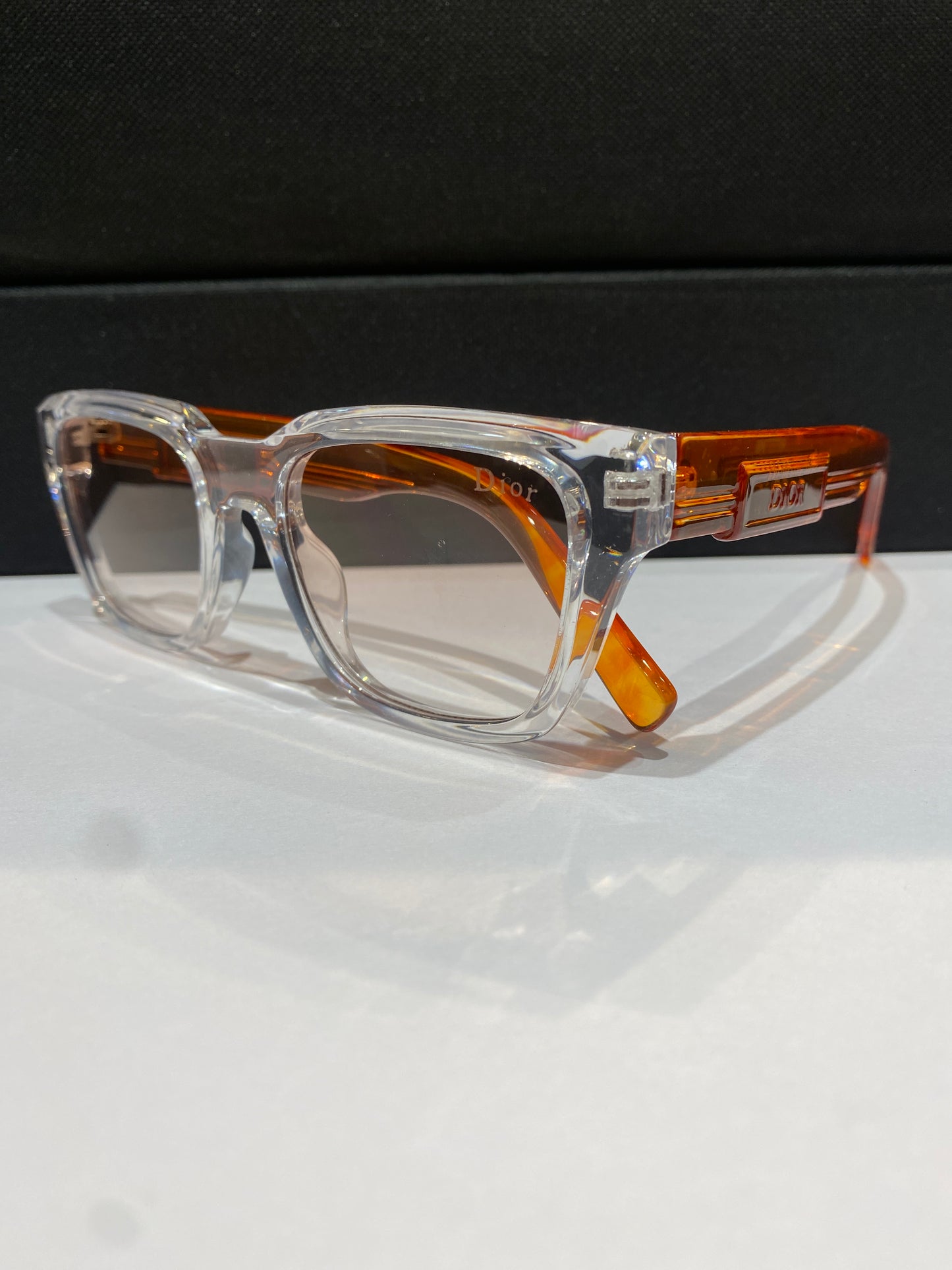 Oid Transi Frame Orange Stick Transparent Shade Unisex Sunglass WF2240 54 20 143