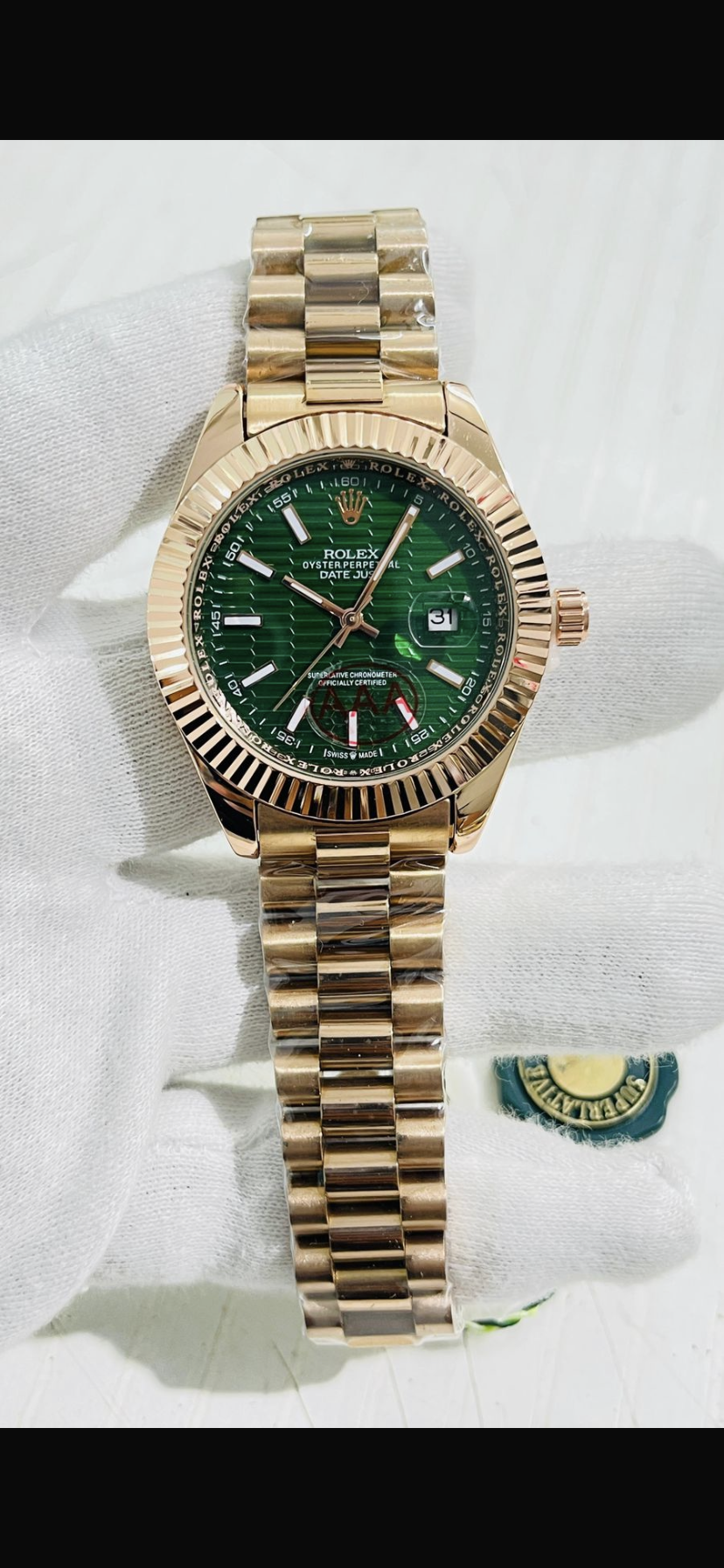 Lor Copper Chain Green Dial Men’s Watch 989333