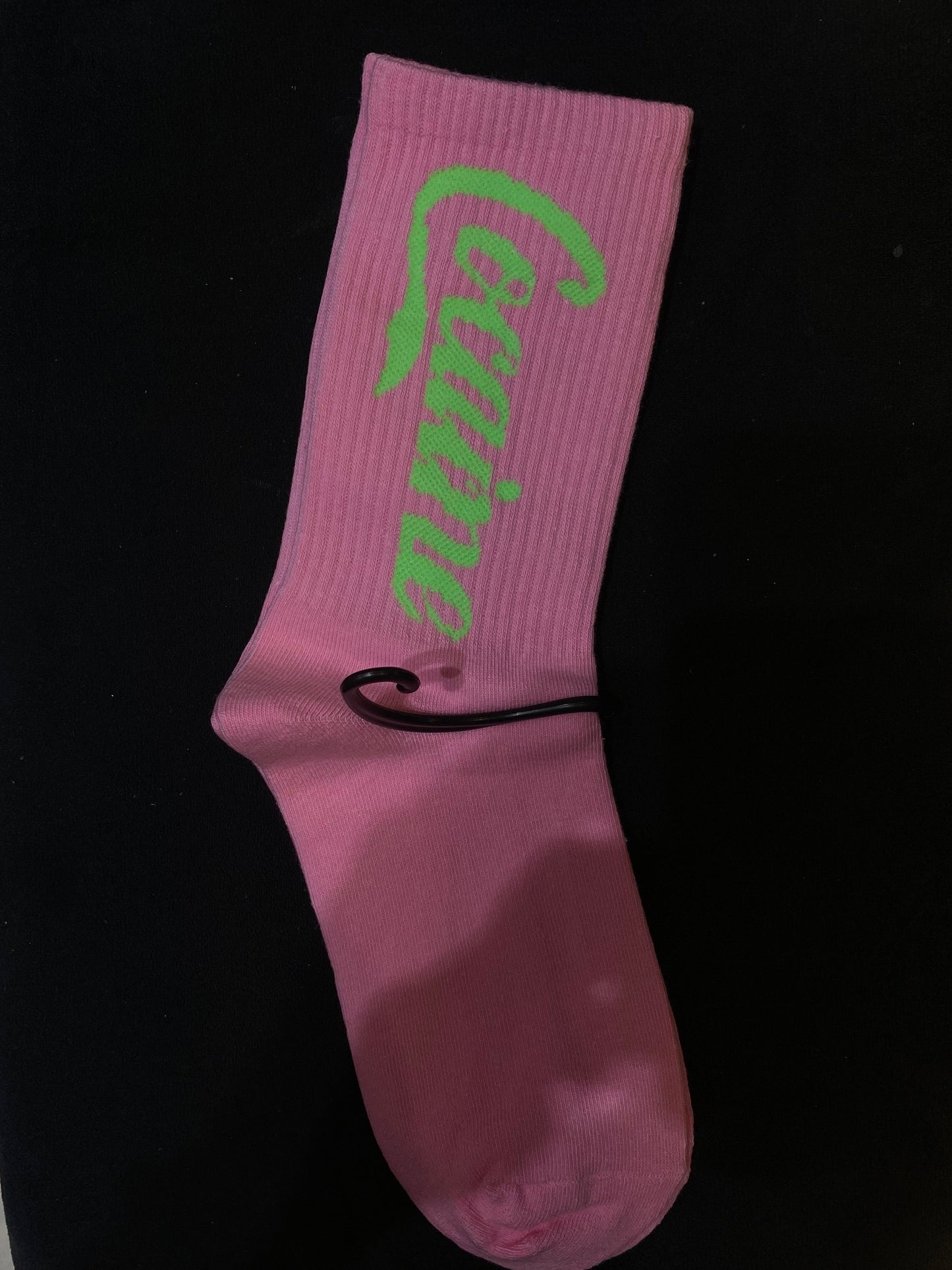 COCAINE Pink Green Colour Imported Unisex Socks 987740