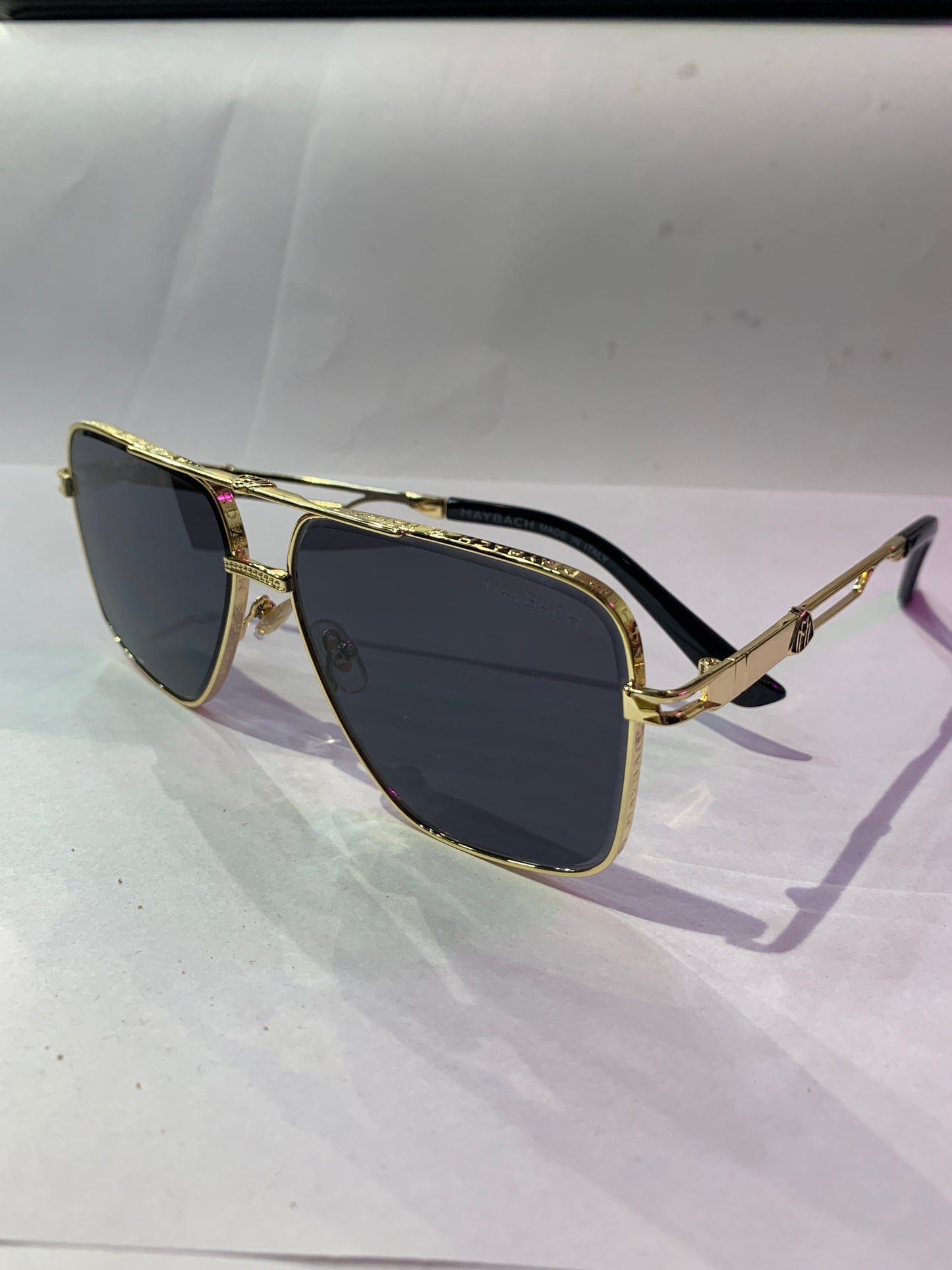 Yam Gold Frame Black Shade Unisex Sunglass CF58437 62 15 145 C2