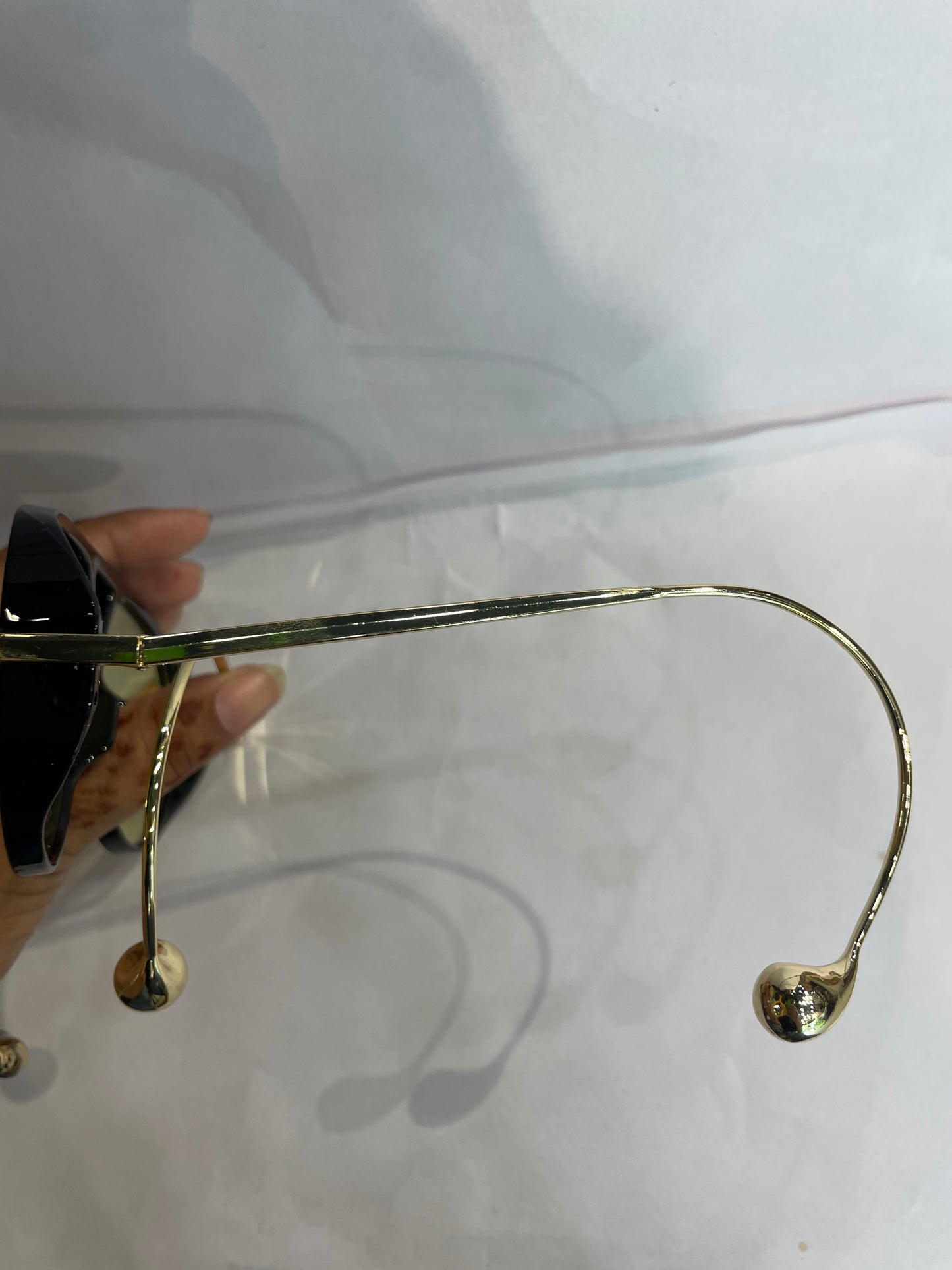TOB BOT Black Frame  Golden Stick yellow Shade Unisex Sunglasses SUN245