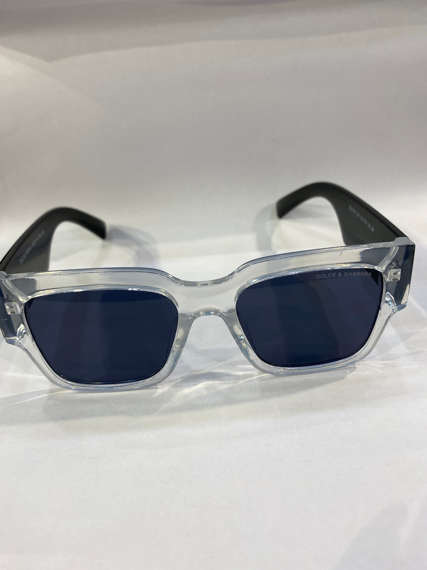 LOD Transparent and Black Frame Black Shade Unisex Sunglass DG6184 C01 51 19 145 3N