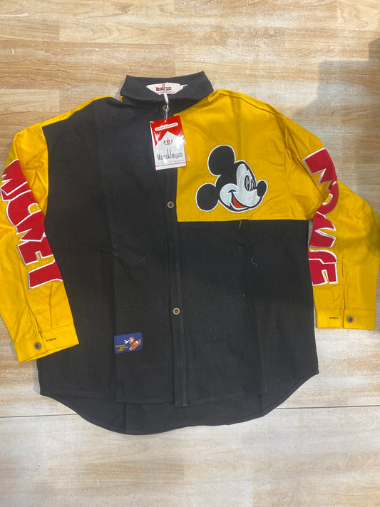 Mazakimyee Shirt Black Yellow Collar Anime Print R002