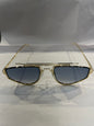 RAM Golden Frame Blue Trancy Shade Unisex Sunglasses SUN268