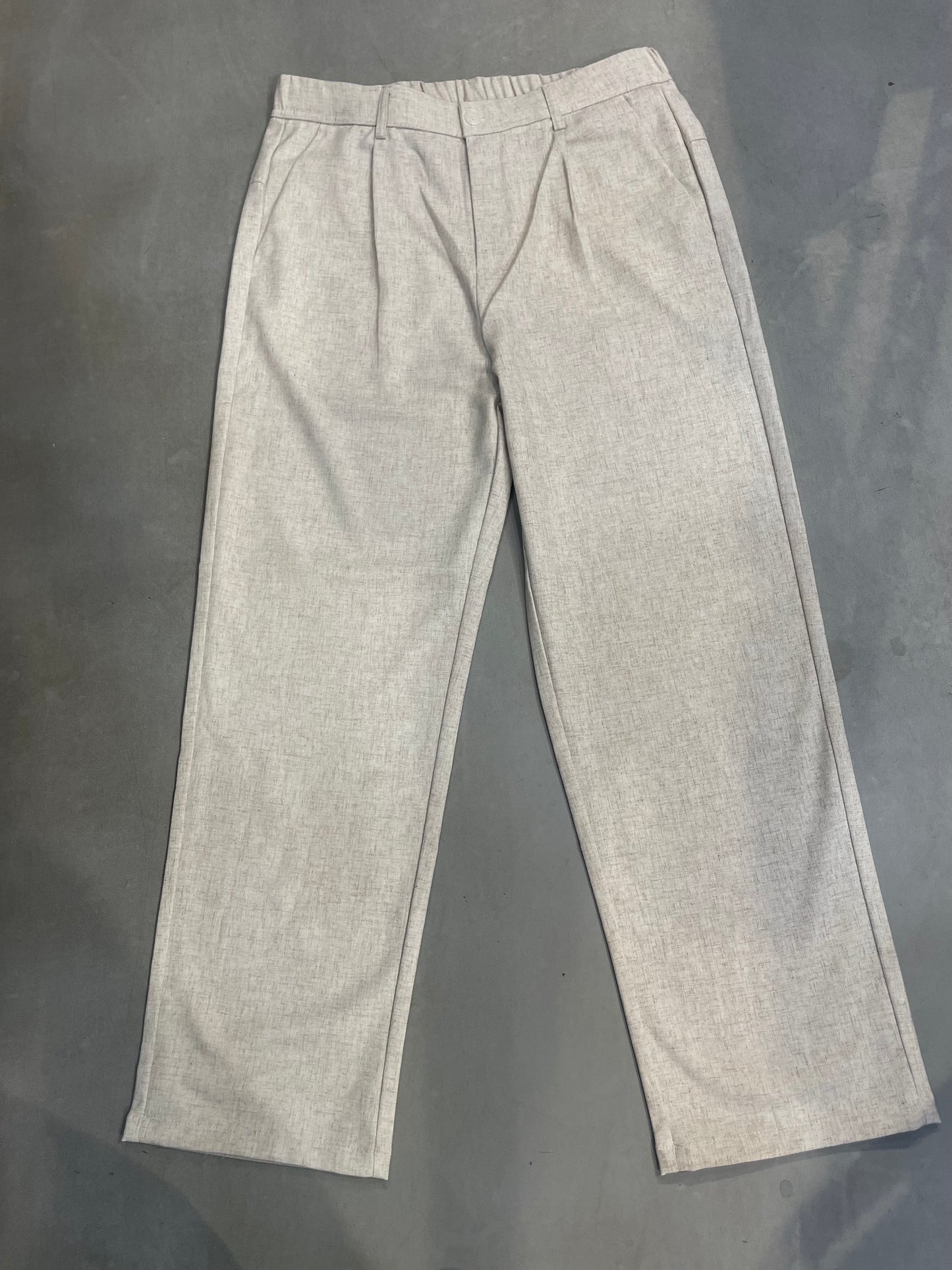 Apocrita’s Beige Colour Regular Fit Imported Premium Quality Unisex Linen Pant k6638