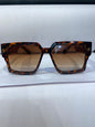 Uol Leopard Frame Brown Shade Unisex Sunglass Z2209E 55 16 146