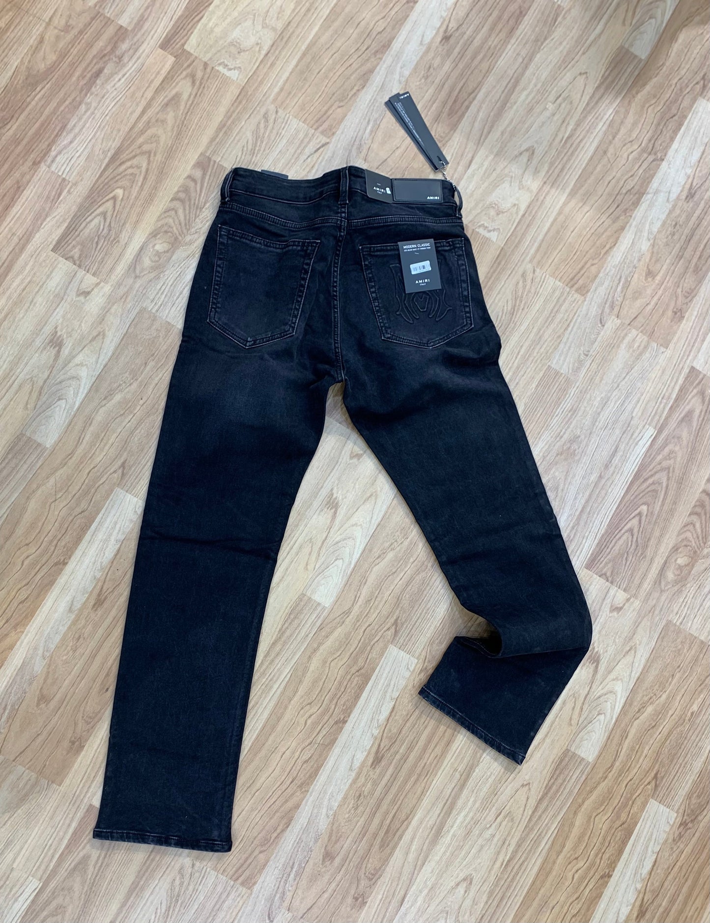 IMA Black Colour With Back Pocket Print Silm Fit Jeans 3216