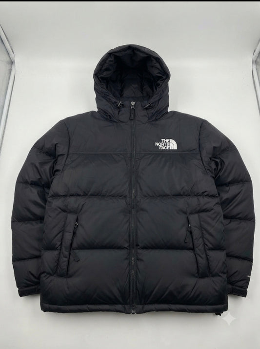 North Face Black Colour Puffer Hoodie Unisex Jacket 9296-A
