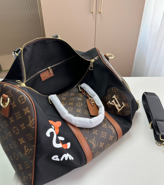 UOL LOU Brown Black Colour Premium Quality Duffle Bag 6895