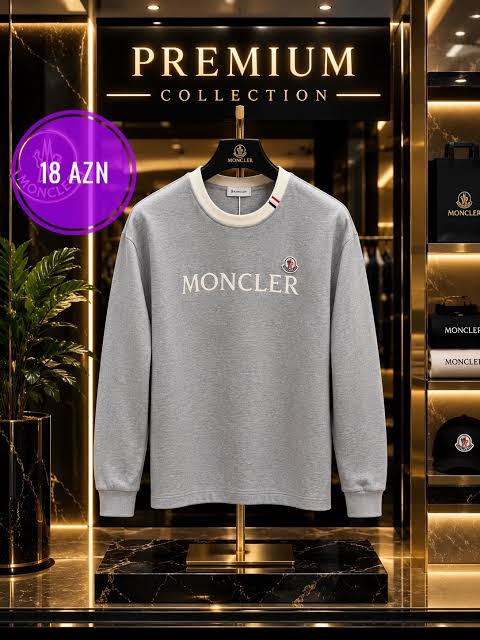 ORIGINAL DESIGN Grey Colour MONCLER Print Premium Quality SweatShirt Y271-A