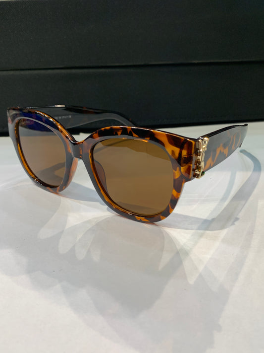 SL Ias Sai Leopard Frame Brwon Shade Unisex Sunglass 6091 56 20 145￼