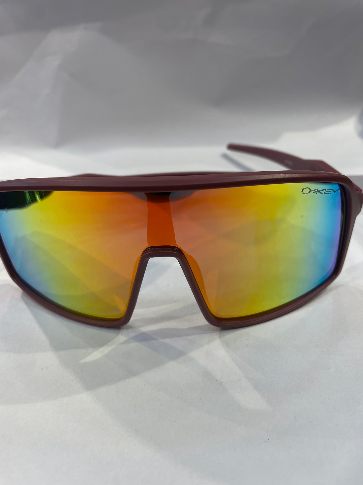 KAO OAK Pink Frame Blue Mercury Shade Unisex Sunglass JH1998