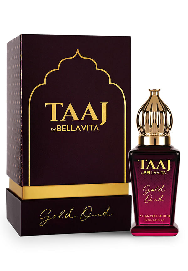 Taaj By Bella Vita Gold Oud Attar 12ml / 0.41 Fl .Oz