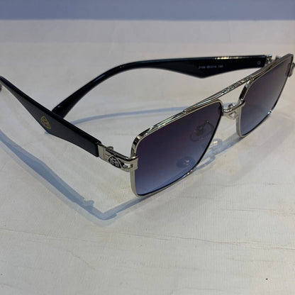 YAM Sliver Black Frame Blue Shade Sungless Z104 60 14 140
