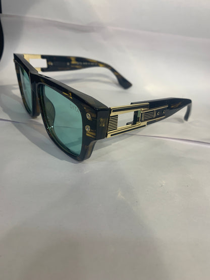 TID Brown Leopard Frame Green Shade Unisex Sunglasses 3516 56 17 118