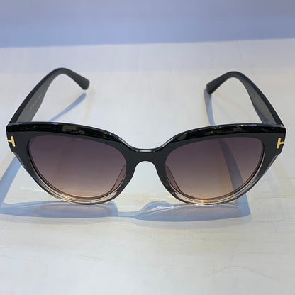 MOT Black Pink Frame Brown Shade Unisex Sunglasses W9062 52 20-143