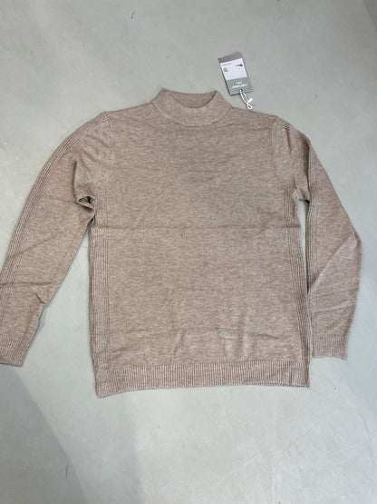 Half NeckBeige Colour Premium Quality Unisex Sweater 555