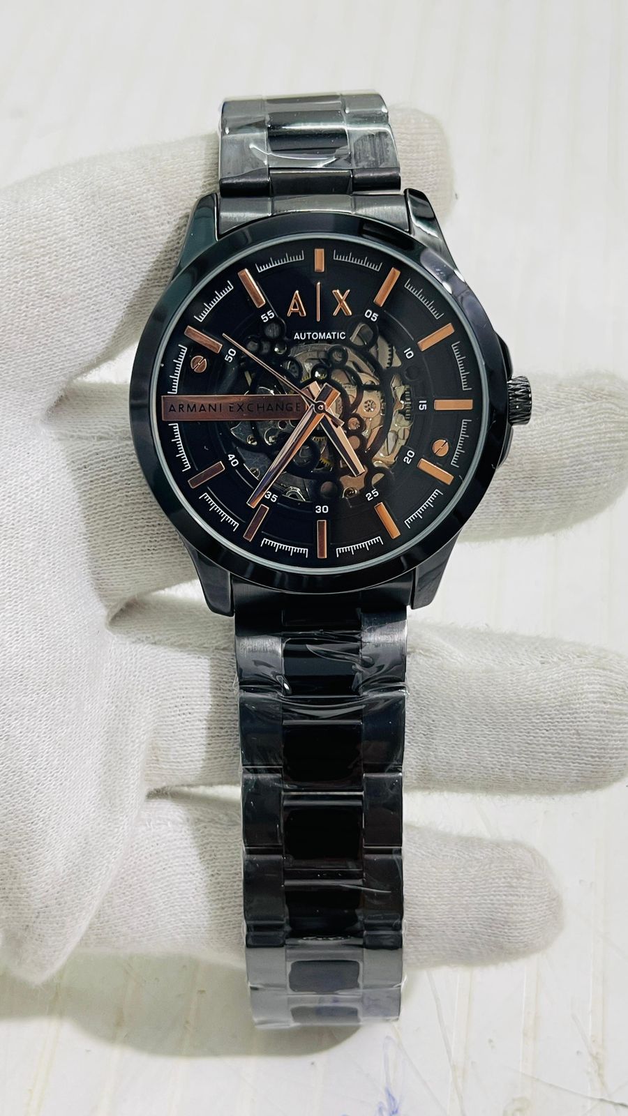 MRA ARM Black Chain Black Copper Dial Automatic Men’s Watch 989279