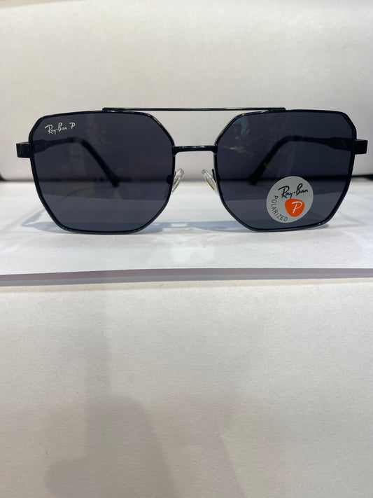 YAR RAY RB Black Frame Black Shade Unisex Sunglass 58421 58 16 145 C1