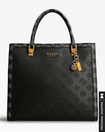 Eug Black Tote Premium Quality Ladies Bag GU833