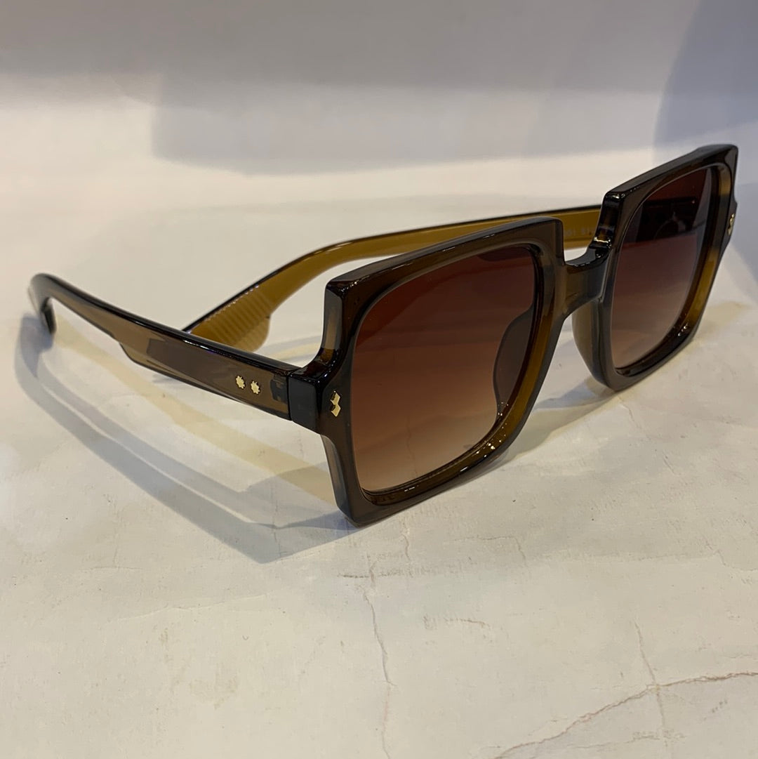 LEC Glossy Brown Frame Brown Shade Sunglass ML6001 51 25-150