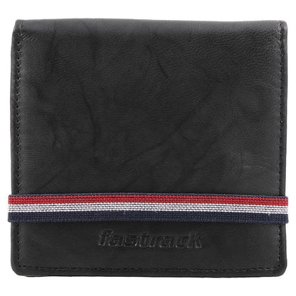 Fastrack BLACK LEATHER BIFOLD WALLET C0408LBK01