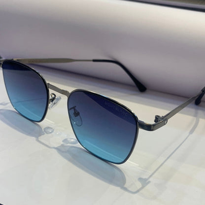 Nom Grey Frame Blue Shade Unisex Sunglasses SD501 54 18-145
