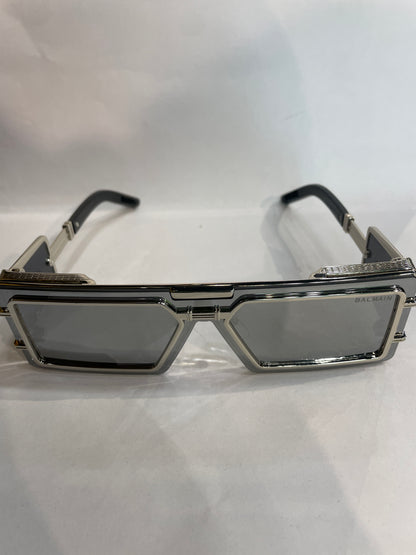 LAB Silver Frame Black Shade Sunglass SUN2038