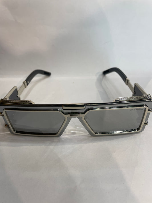 LAB Silver Frame Black Shade Sunglass SUN2038