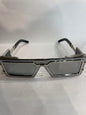 LAB Silver Frame Black Shade Sunglass SUN2038