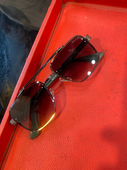 TID Black Green Frame Black Shade Unisex Sunglass 5G77 52 20 152