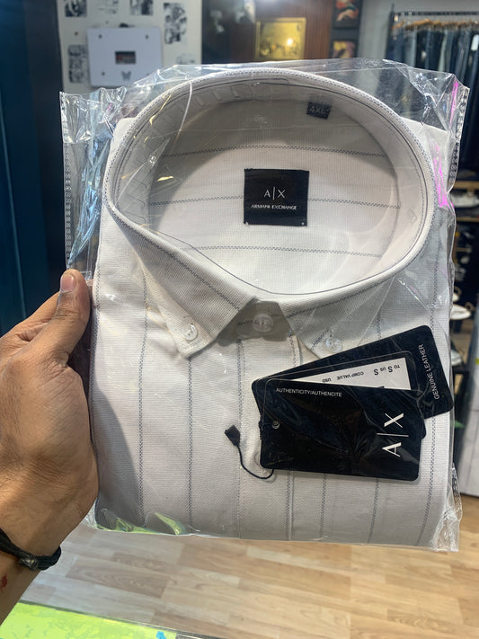 MRA Shirt White Colour White Lining With Pocket A1238