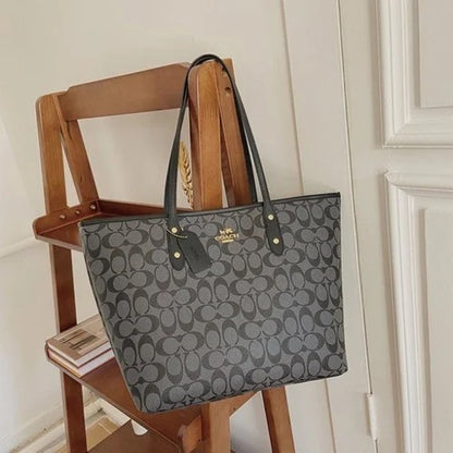 Aoc Monogram Design Premium Quality Tote Ladies Bag 8913