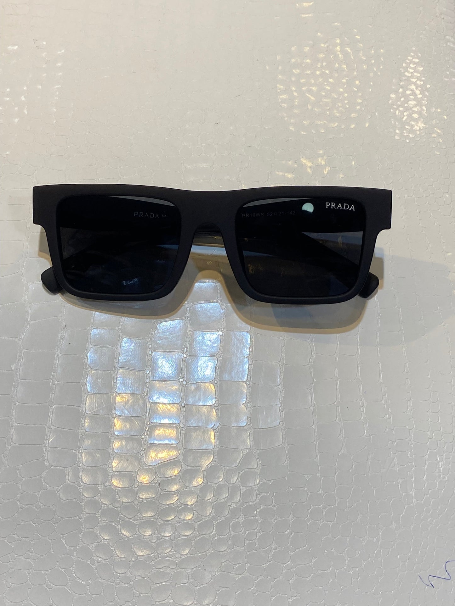 ARP Matte Black Frame Black Shade Sunglass PR19WS 52 21 142