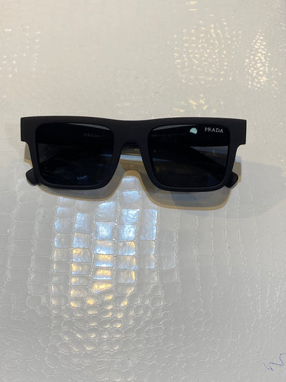 ARP Matte Black Frame Black Shade Sunglass PR19WS 52 21 142