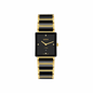 DAR RAD Black Golden Chain Square Black Dial Ladies Watch 991465