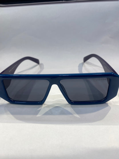 ARP Blue violet Frame Black Shade Unisex Sunglass 6082 57 12 145